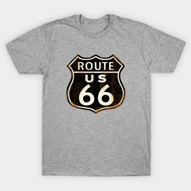 Route 66 T-Shirt by ChuckDuncanArt